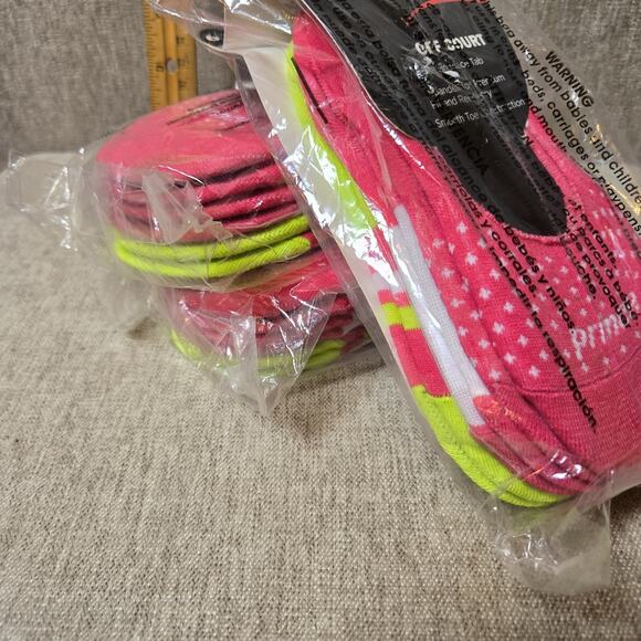 Prince Off Court No Show Liner Girls Size 9-2 Pink/Green 3 Packs of 3 Pair - Picture 3 of 8